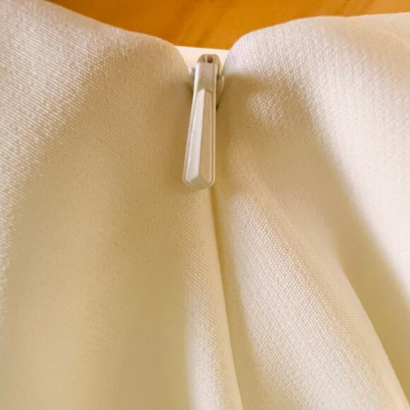 Revelry White Mini Dress Bow Shoulder Coquette Bridal Fit & Flare 16 - Picture 7 of 10